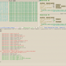 Posnetek zaslona urejevalnika Emacs z odprtim guixom